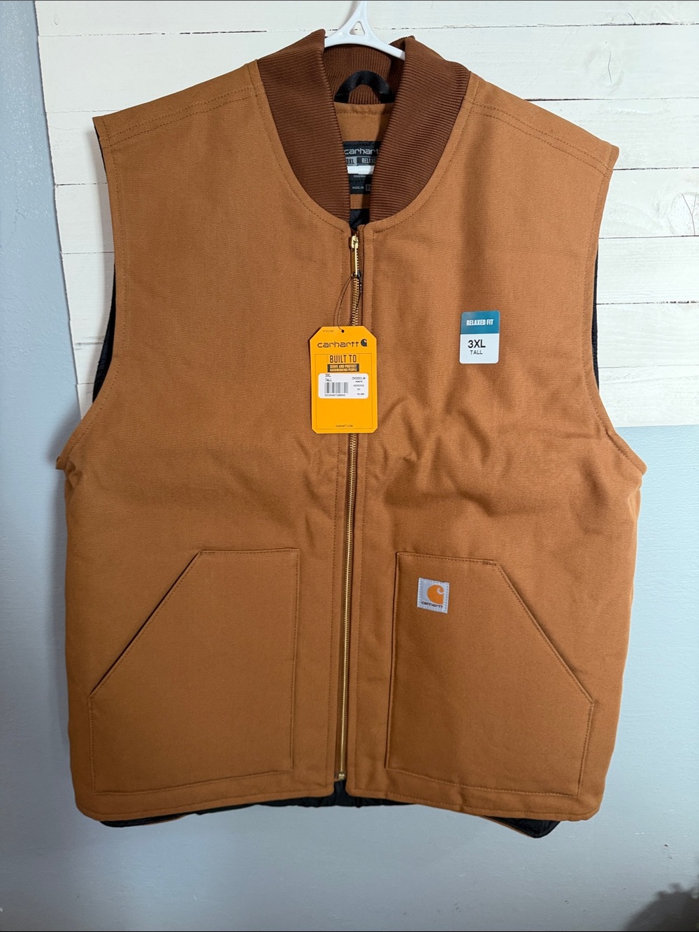 Carhartt Men's Iconic V01 Firm Duck Vest